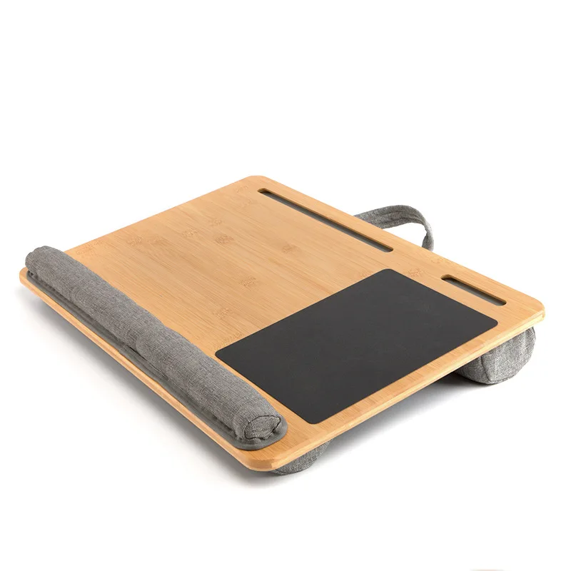 
Laptop desk portable bamboo laptop lap desk with pillow cushion computer book stand 