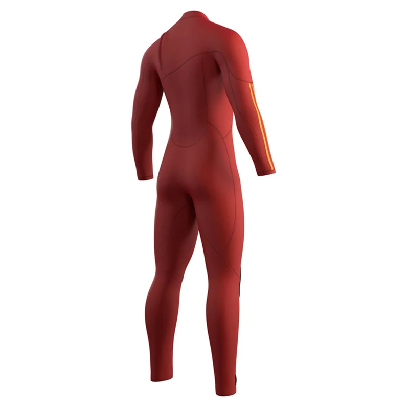 China Manufacturer New Arrival Low Price Customized Red 5/4 4/3 mm Adult Neoprene Smooth Skin Wetsuit Full Body Wetsuit For Men