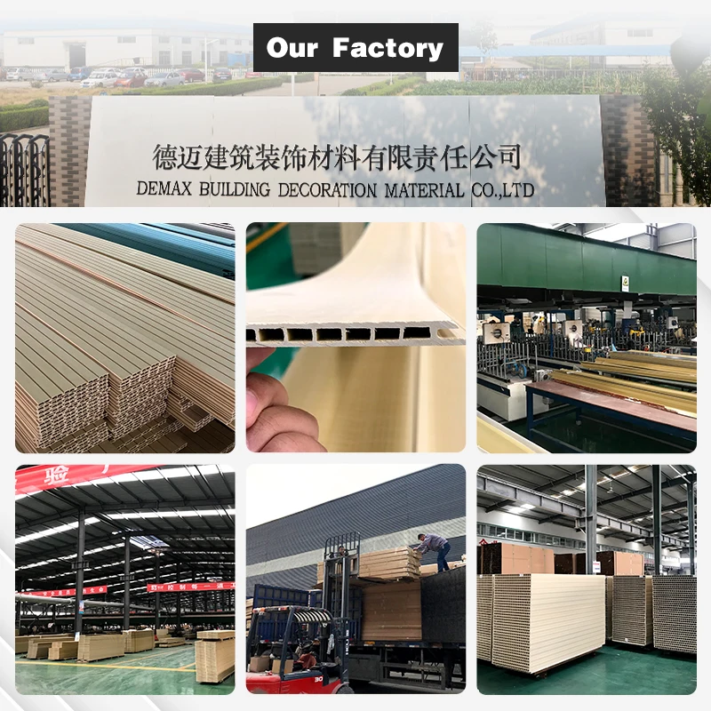 WPC wall panel WPC wooden slats wall decorations for home bamboo charcoal wood veneer