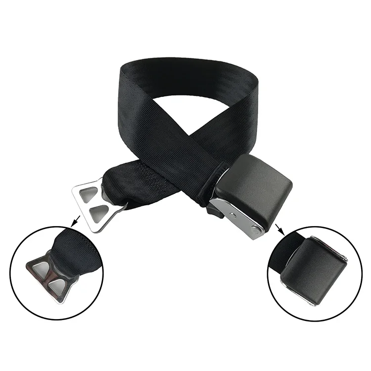 Universal Two Point Fashion Adjuster Aircraft Airplane Seatbelt Safety Seat Belt Extender