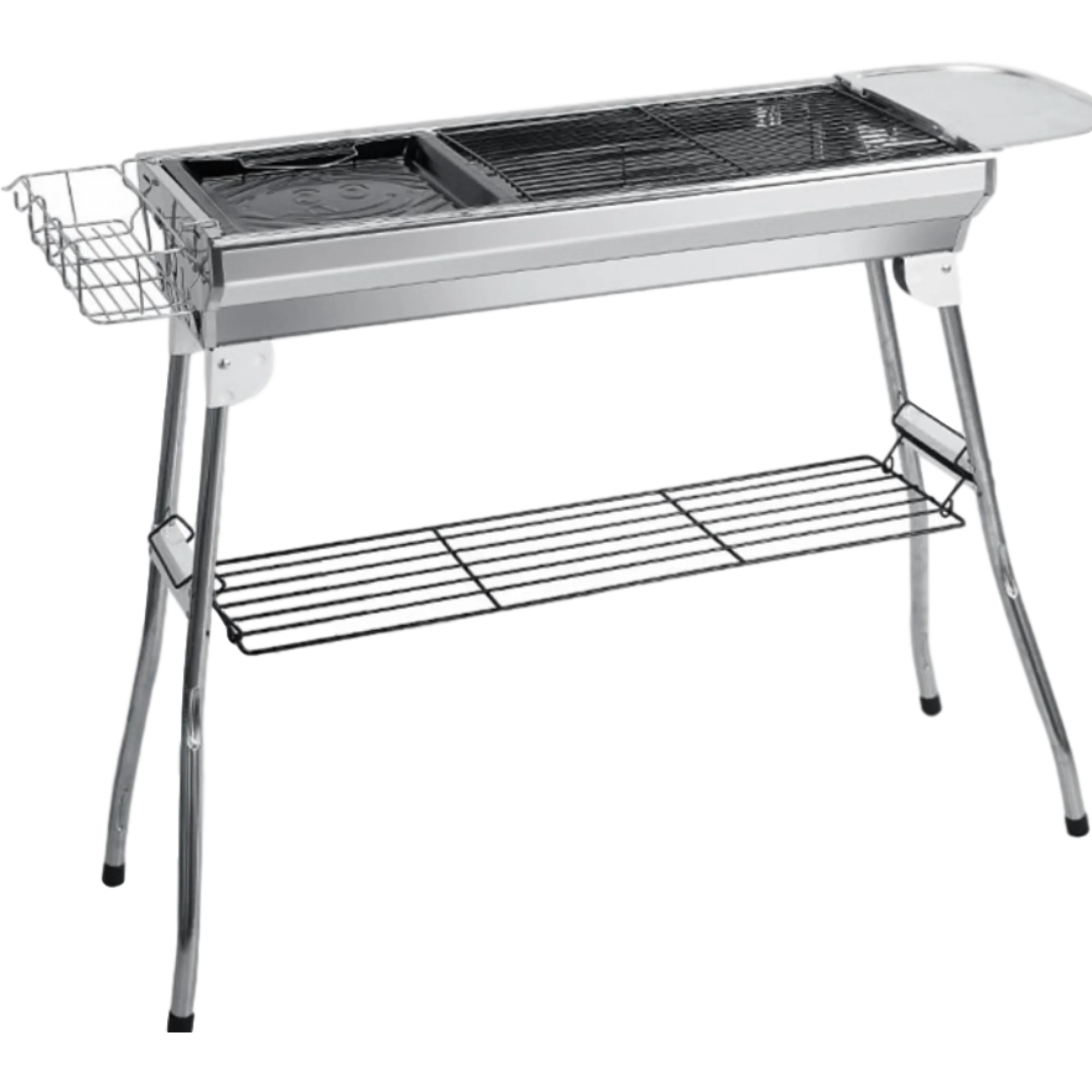 Magnetic Barbecue BBQ Grill Stand Foldable Roasting Rack