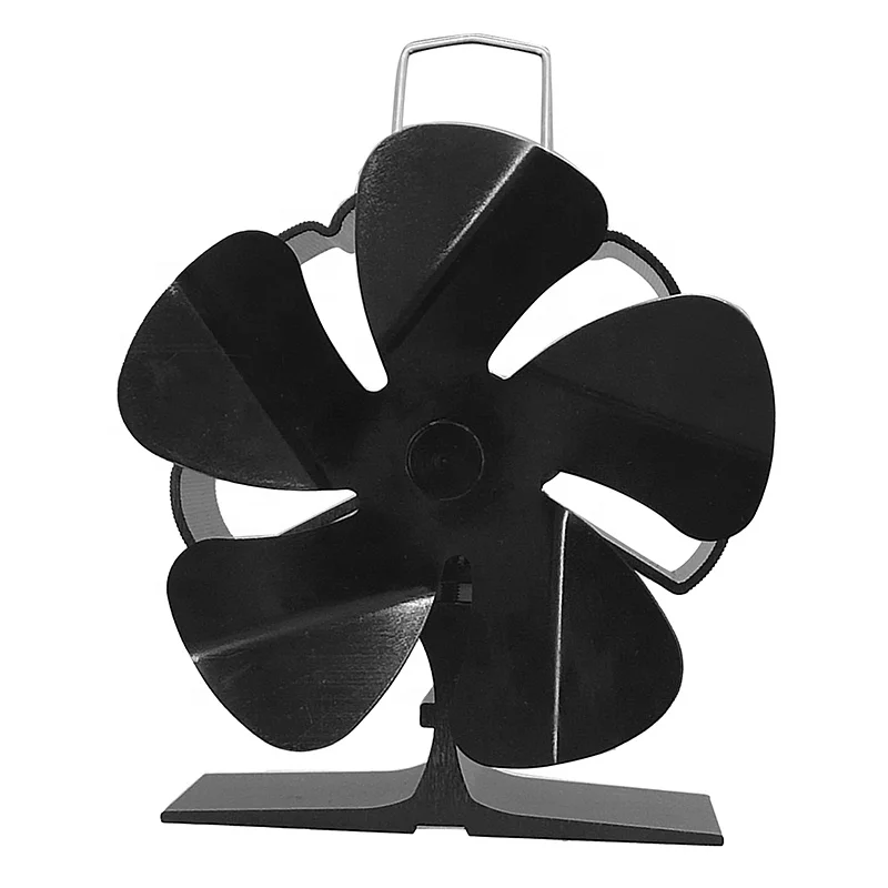 Wood High Quality Heat powered Top Fan 5 Blade Stove fan