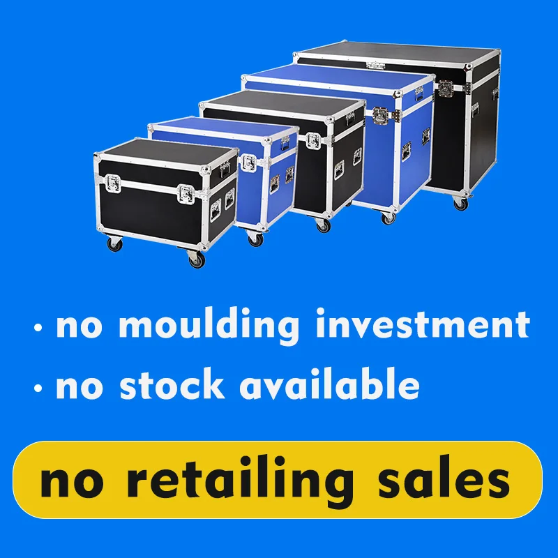 Custom aluminum case trolley case with wheel aluminum toolbox with two layer CNC EVA