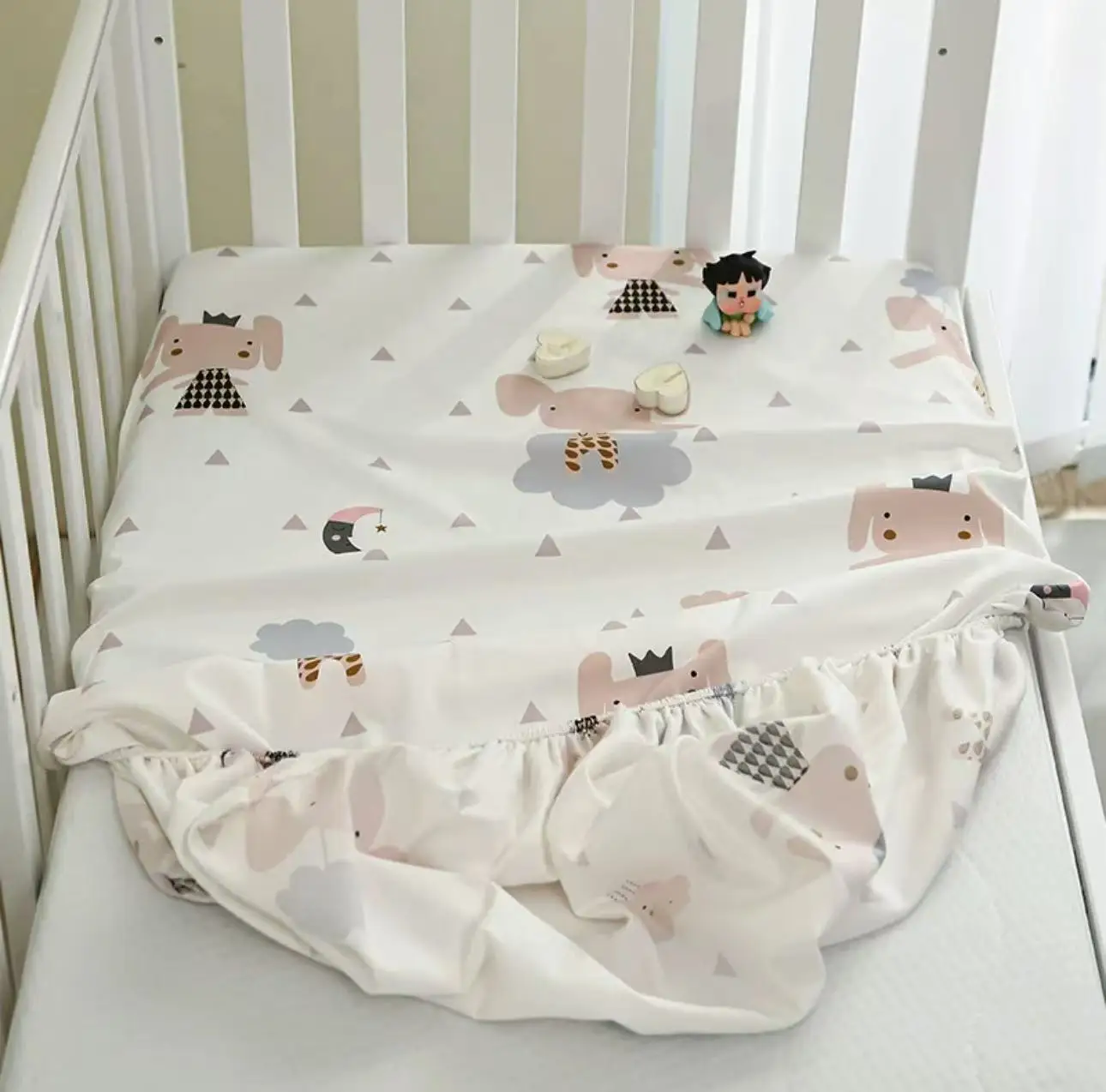 Baby 100% Cotton Custom Patterns Absorbent Newborn Wrinkle Gauze Swaddle Blankets Printed Wrap For Newborns