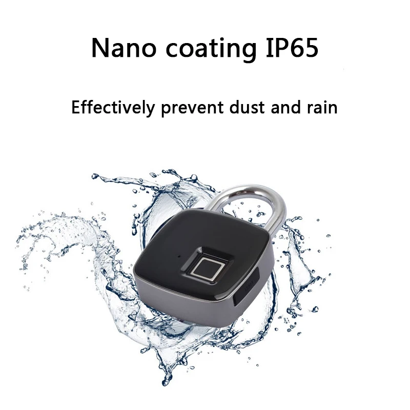 Lock bags finger print lock body portable cable electronic lock padlocks