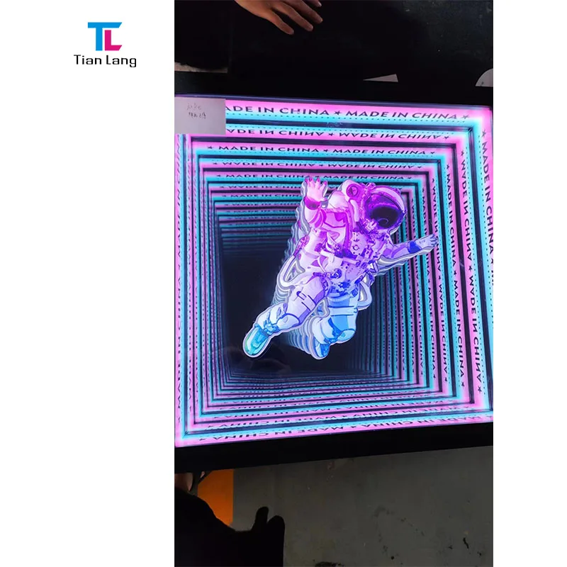 Factory Home Decor 3d Custom Wireless Extending Abyss Melaleuca Mirror Lit Letter Neon Light