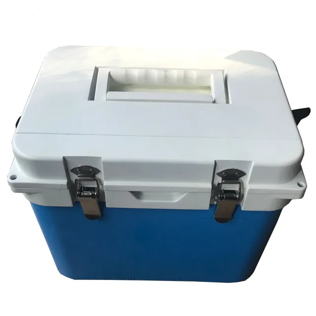 
New Style Medical Experiment Vaccine Transport 13L Blood Vaccine Plastic Cooler Box Commercial Thermos Chest Cooler Igloo 