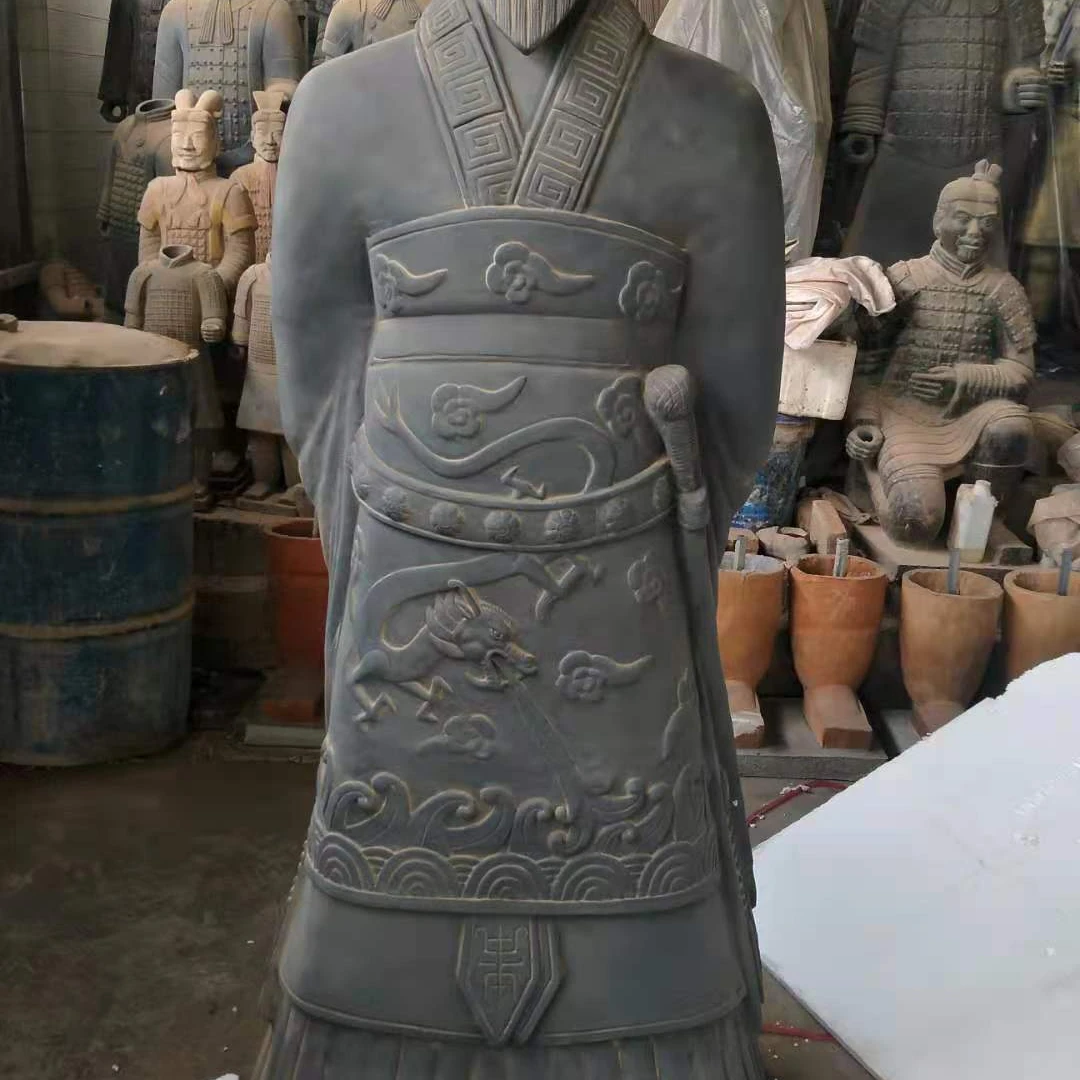 Chinese Terracotta Ancient Soldier Figure of Qin Emperor statue