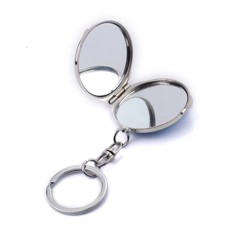 Different Mirror Keychain Barcelona Travel Makeup Souvenirs Mirror Wholesale Pocket Mirrors
