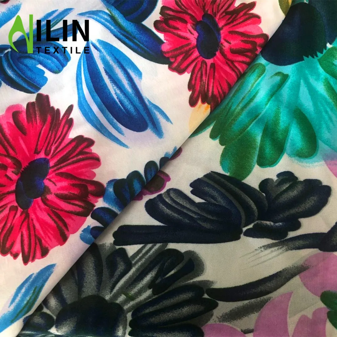 FDY Four way stretch fabric printed elastic fabric for swimwear