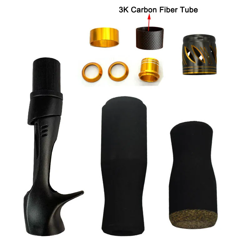 Winding Check & Soft Faked Cork Wood EVA Handle Reel Seat For Building Fishing Rod Repair pole DIY Rod Pod Olta