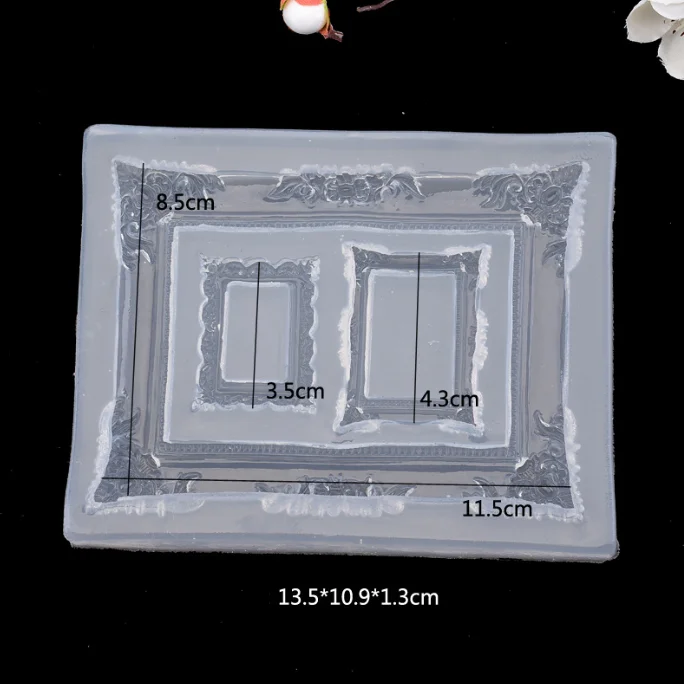 Z30 silicone for gypsum mold Resin crystal mold Silicone mold for photo frame accessories