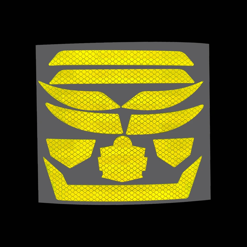 Reflective Retro High Visibility Reflectors Custom Safety Hi Vis Decals Reflective Hard Hat Helmet Tape Stickers