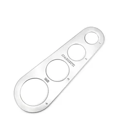 stainless steel spaghetti measurer tool with 4 serving portion cooking tool