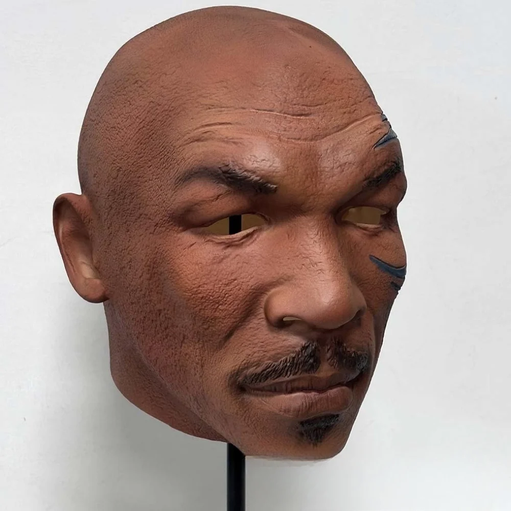 1PC Mike Tyson Masks for Men Boxing Champion Man Adult Masquerade Role Play Carnaval Party Celebrity Costume Cosplay Latex Mask