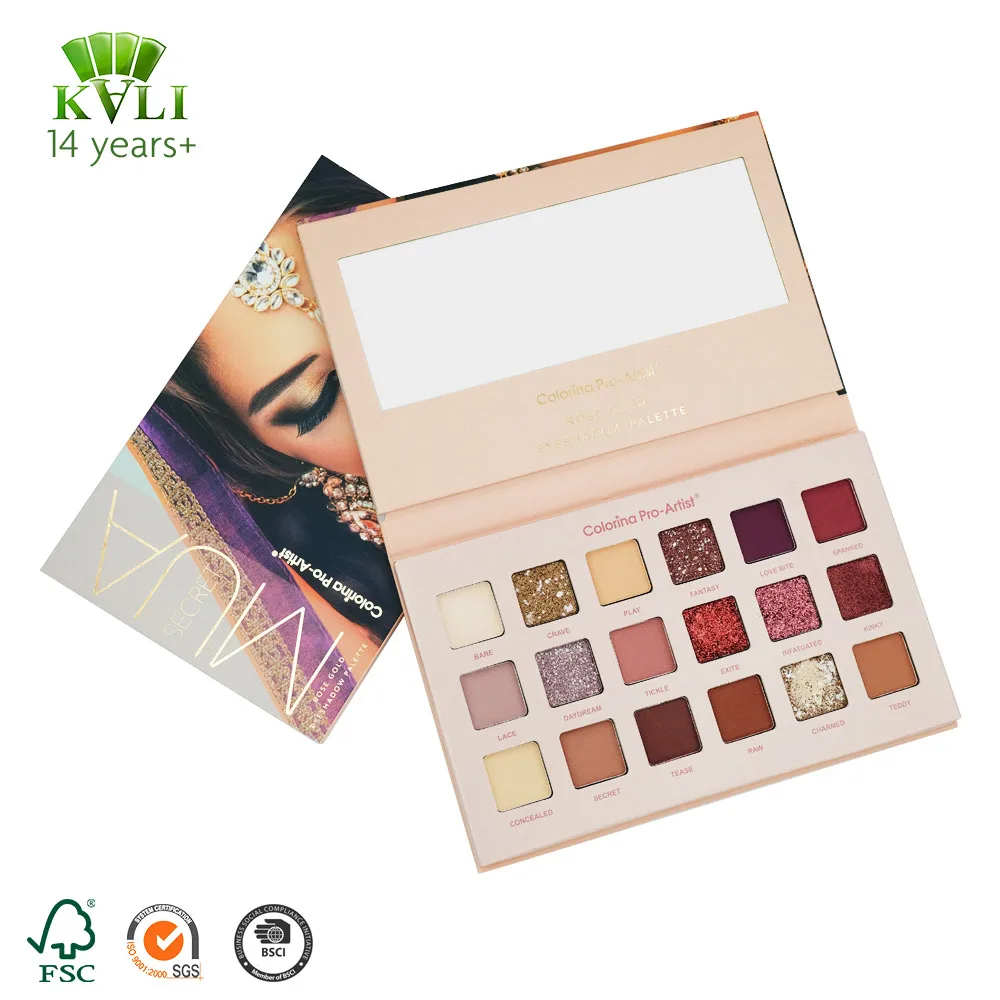 Фирменная торговая марка, Большие магнитные милые тени для век на заказ, чехол для макияжа, 35 цветов, оптовая продажа, Пустая палитра теней для век с зеркалом