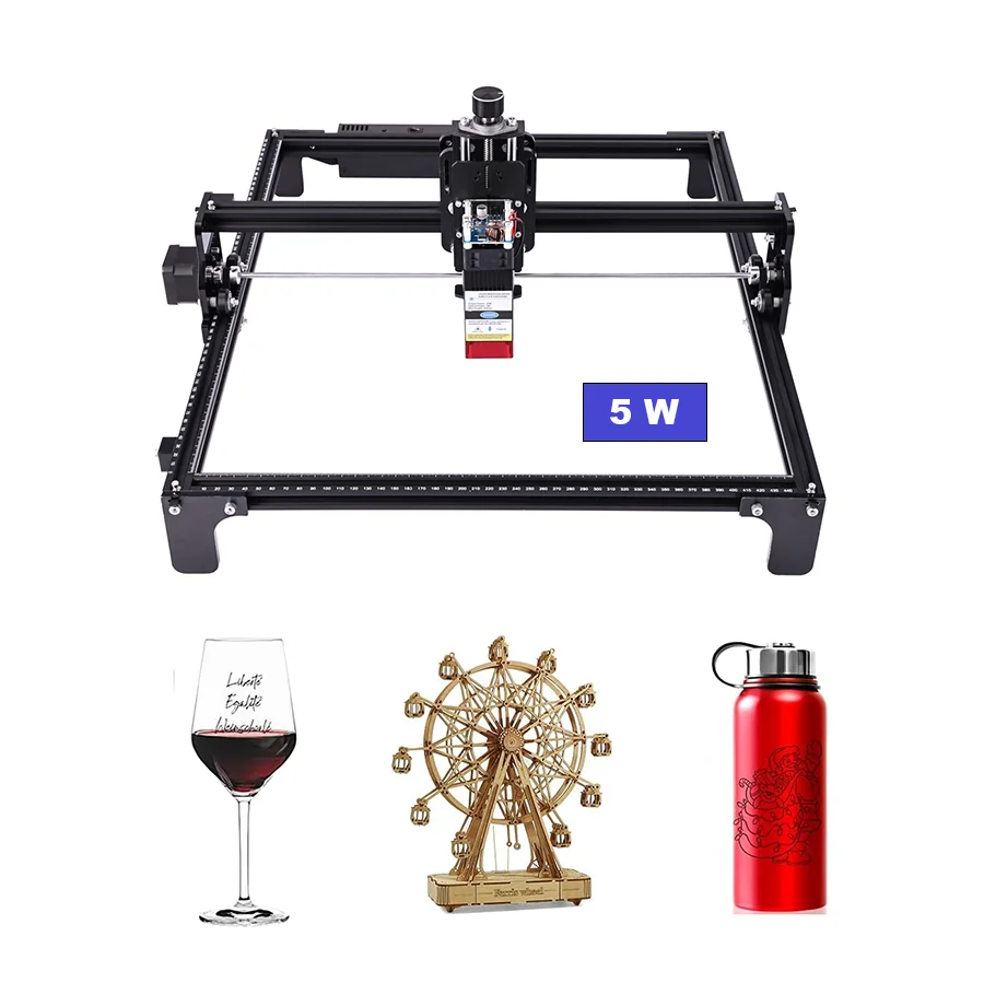 5W portable desktop mini diode laser engraver, mini lazer ring wood engraving machine