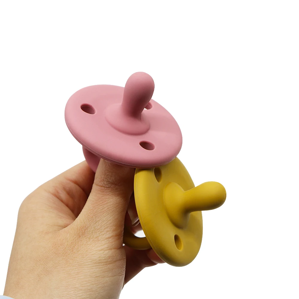 Manufacture Bulk Food Grade Soft Customized Silicone Baby Feeding Pacifier