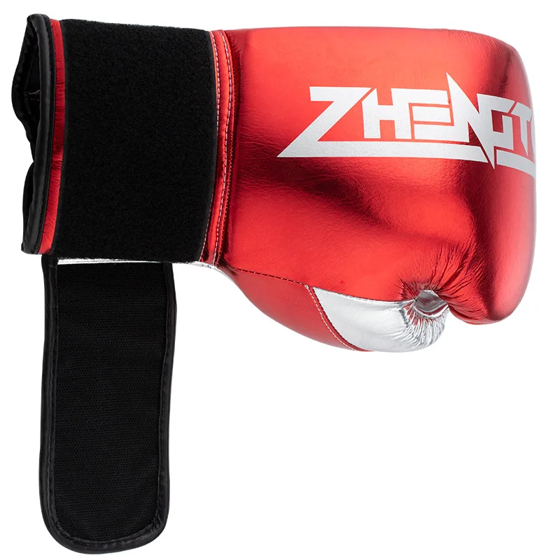 Wholesale of microfiber boxing gloves, professional competition latex inner liner, shiny leather gloves