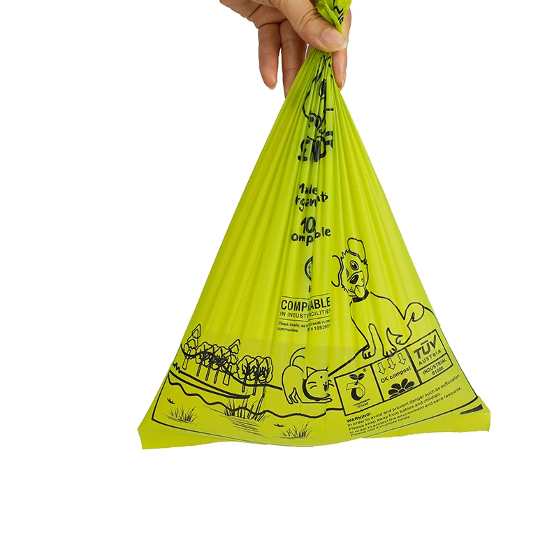 custom dogy poop bag biodegradable compostable pet waste disposal dog wast bag poop dog poop bag