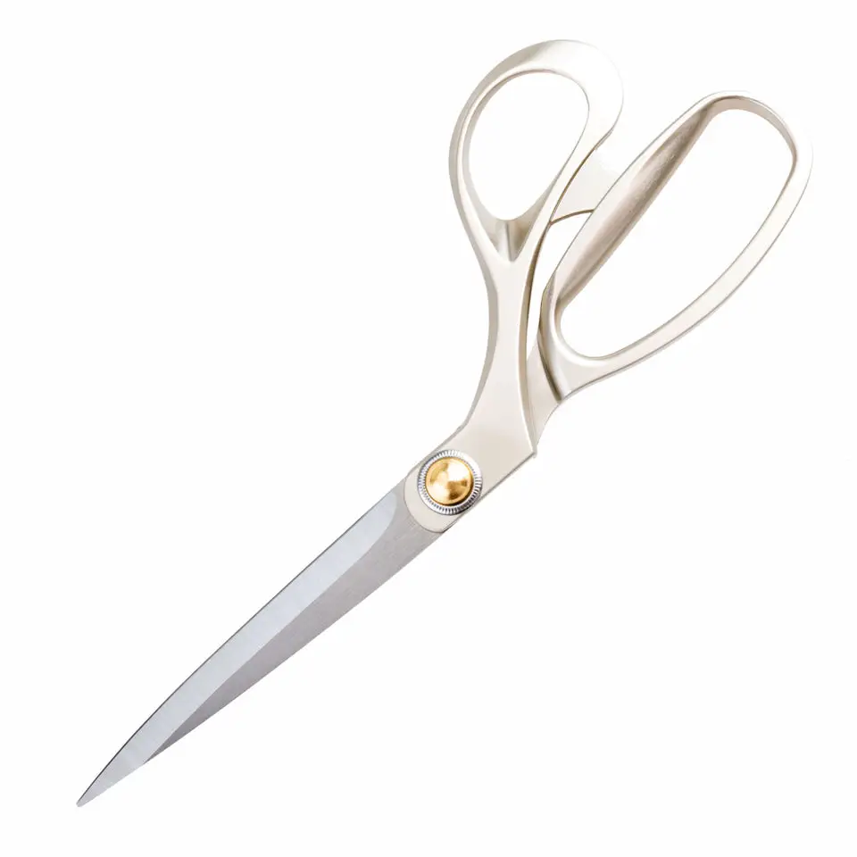 Customized 10 inch dressmak tailor stainless steel small tailoring scissors with cap for fabrics cutting china