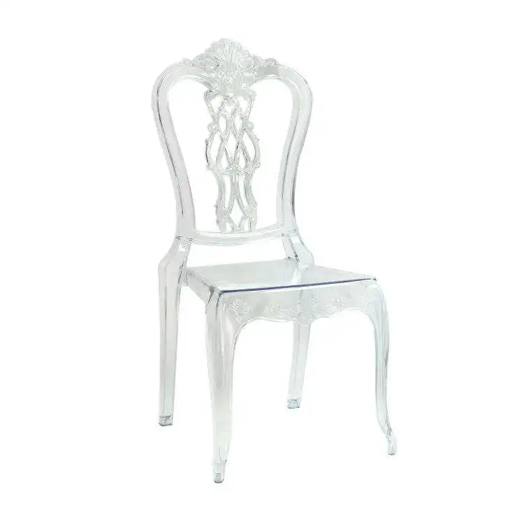 Wholesale Hotel Stackable Transparent Clear Chavari Acrylic PC Chairs For Weddings And Banquet