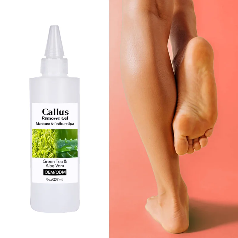 Customized Factory Price Extra Strength Foot Exfoliator Gel Remueve Callos Salon Grade Home Pedicure Supplies Callus Remover Gel