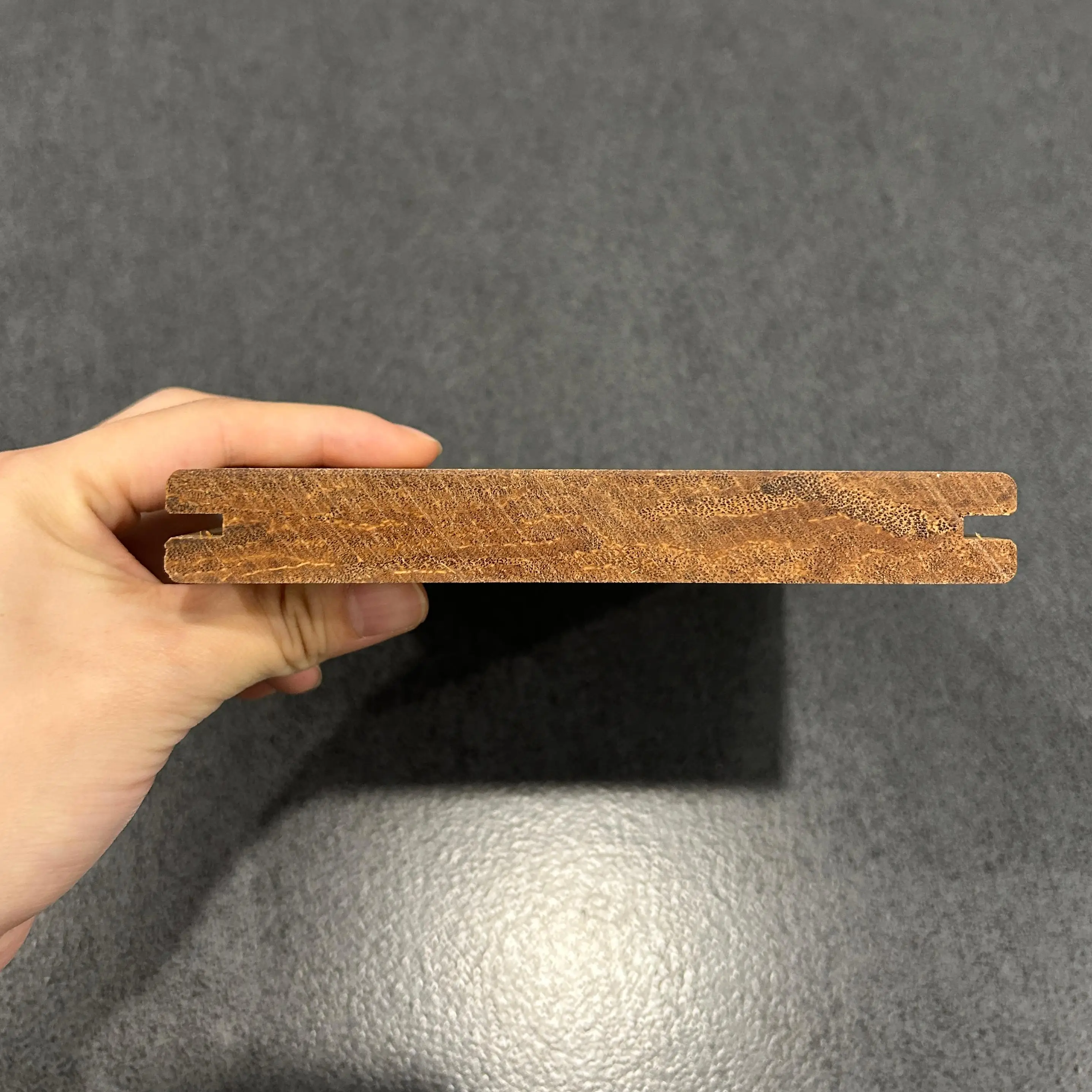 China Best Quality Outdoor chestnut Flat-Flat Bamboo Wall Cladding With Waterproof