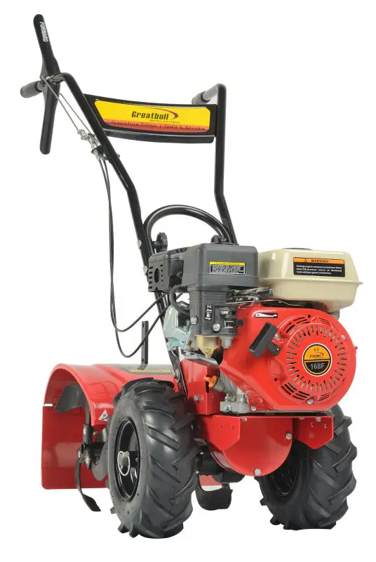 
Greatbull 6.5HP Gasoline Power Mini Land Tiller Cultivator with Bearing Drive Hand Garden Rotary Cultivator 