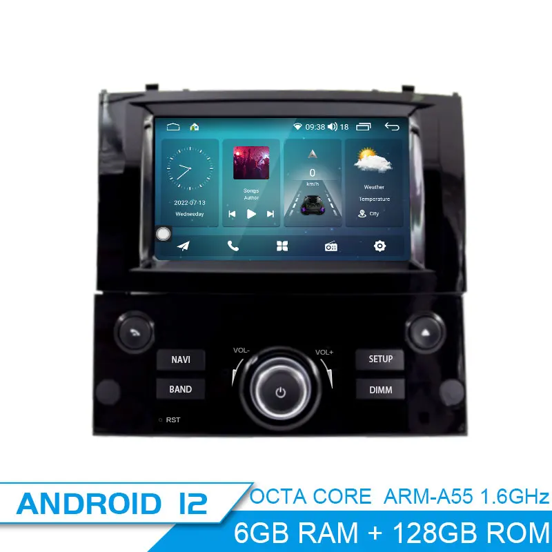 7inch Android 13 8+128G Car Radio for Peugeot 407 2004 - 2010 Multimedia Player stereo gps navigation 2din