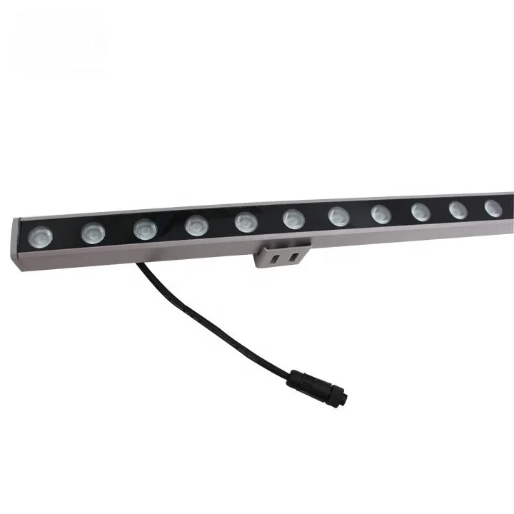 IP65 Waterproof Outdoor Lighting 18w/24w Pixel Bar Led Wall Washer Wash Light Aluminum 90 80 Aluminum Lamp Body + Tempered Glass