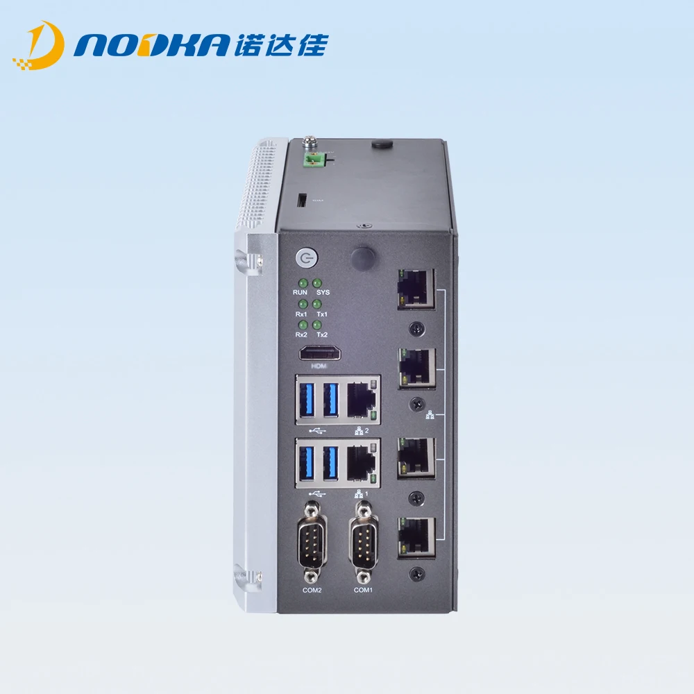 Din Rail 6 ethernet ports iot mini pc 64GB