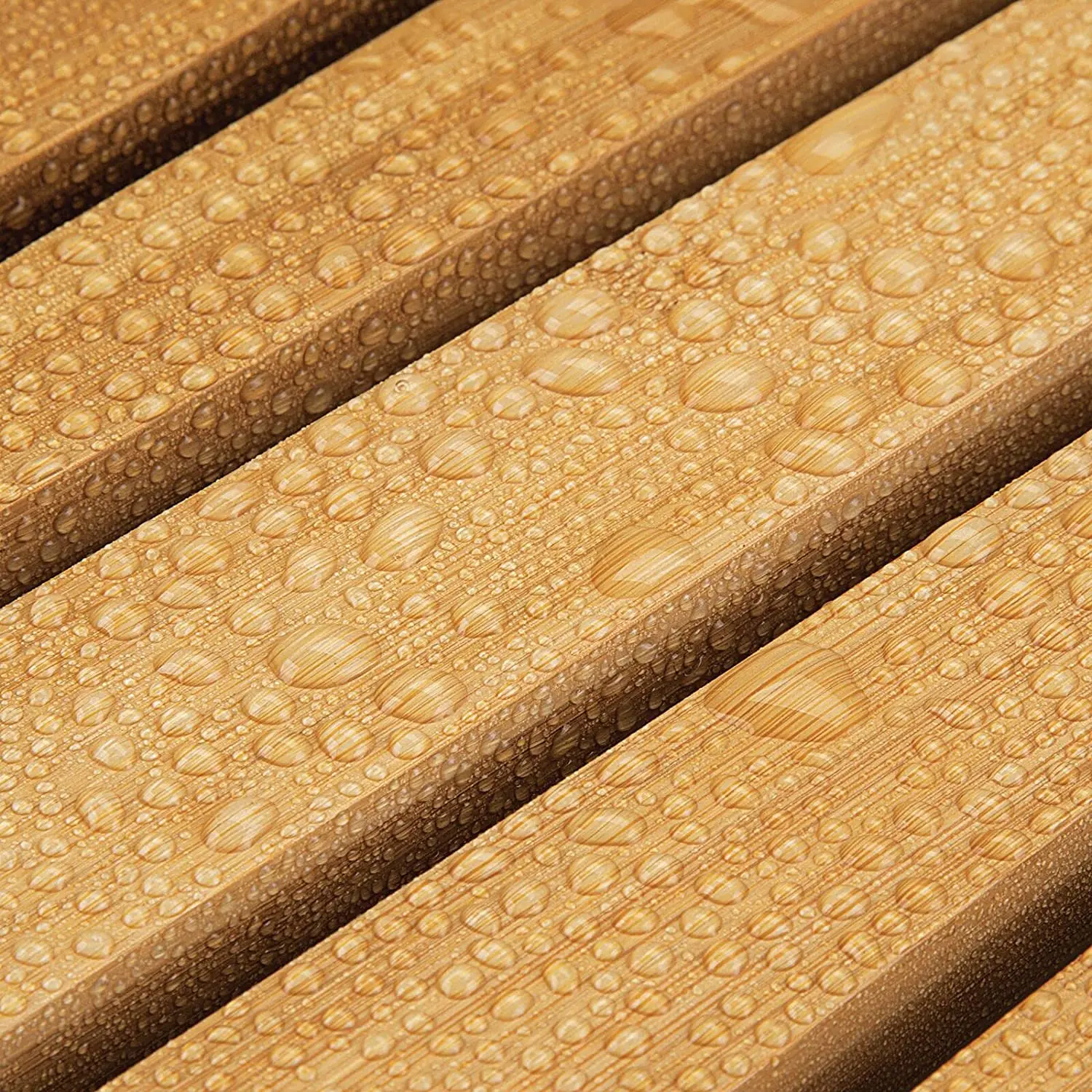 Luxury 100% Natural Bamboo Non-slip Shower Mat Wooden Floor Mat Bath Mats for for Spa Sauna Pool