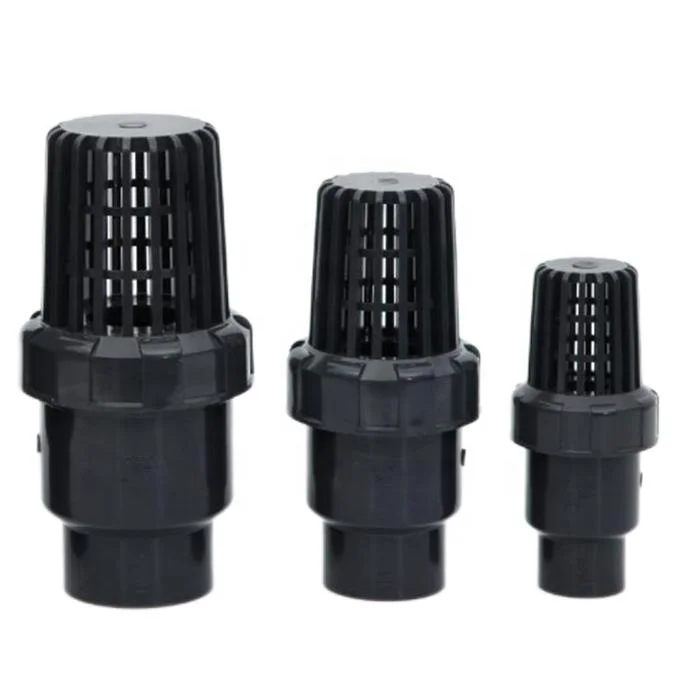 1/2 inch-4 inch upvc plastic pvc ball foot valve