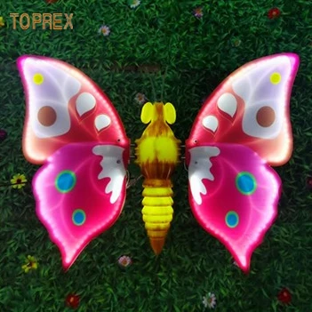 Wedding Decoration 3D Open and Close The Moving Butterfly Wings Outdoor Ip65 Theme Amusement Park Party Waterproof New Year 12V