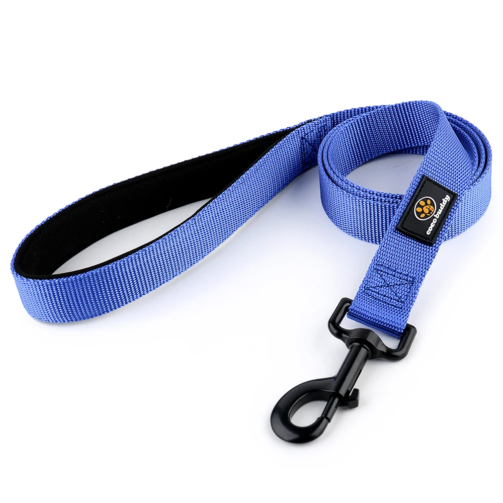 pet supplies Classic Solid Color Nylon Dog leash With Soft Handle