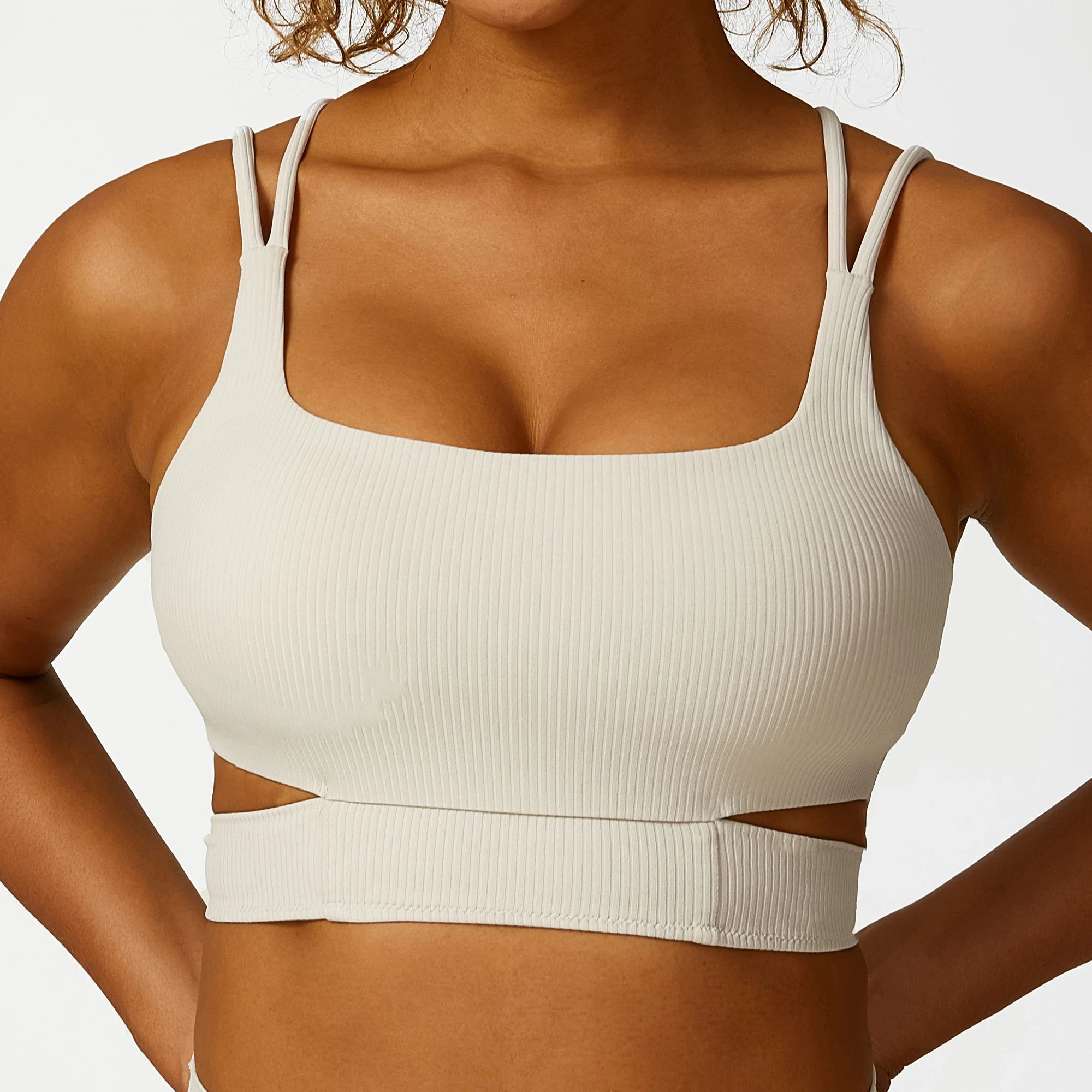 Pt Sports Full Cup  Sports Bras Wireless Training Wear For Women Brief Top Softish  Fabric Ribbed