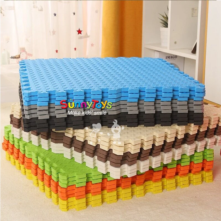 White Color EVA Soft play mats waterproof puzzle EVA foam floor mat