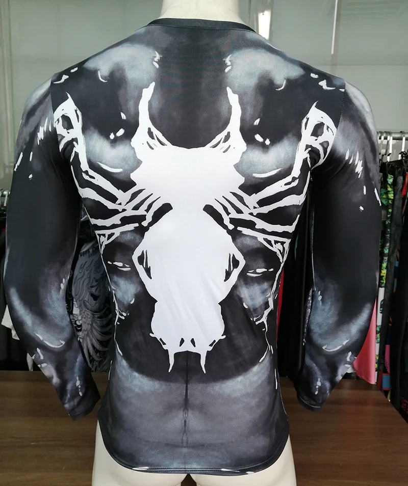 Custom Athletic T-shirt Compressed Venom Long Sleeve Shirt