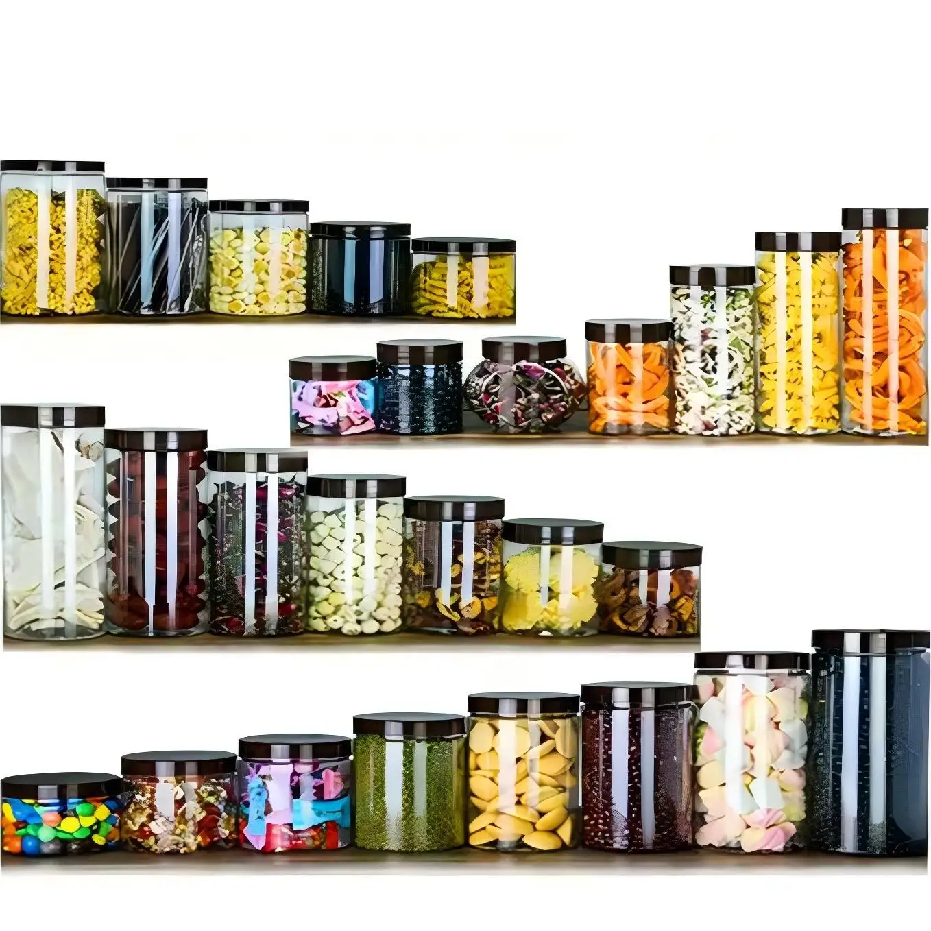 930ml  (85*180mm) PET plastic honey jar for food packaging  50pcs per pack with 5 colors lids to be chosen(50pcs/ctn)