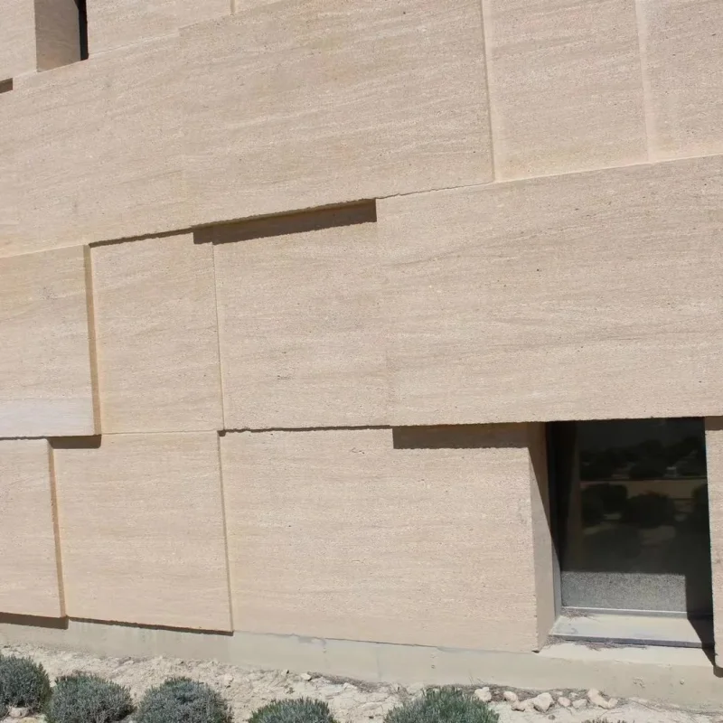Наружная каменная плитка Bianco Botticino Известняковая Облицовка стен фасадная занавеска настенные панели для зданий