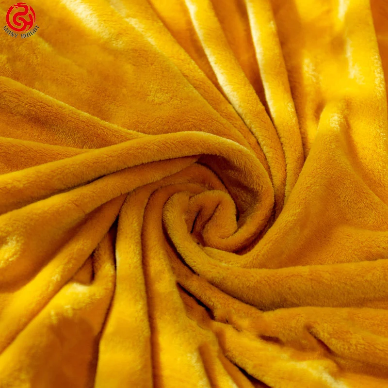 Free Sample Custom Soft 100% Polyester Coral Flannel Fleece Travel Blanket Minky Plush Quality Throw Blanket For Winter