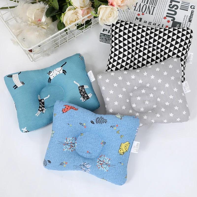Cotton breathable baby pillow cartoon star shaped high quality baby head pillow soft baby sleep pillow