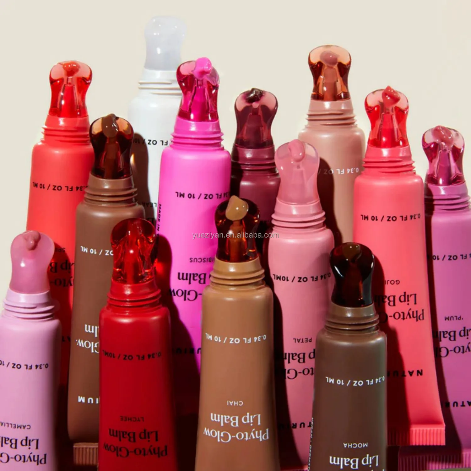 Natural Mocha Pant Glow Lip Balm Custom Logo Organic Vegan Tinted Butter Moisturize Smooth Silky Lip Balm