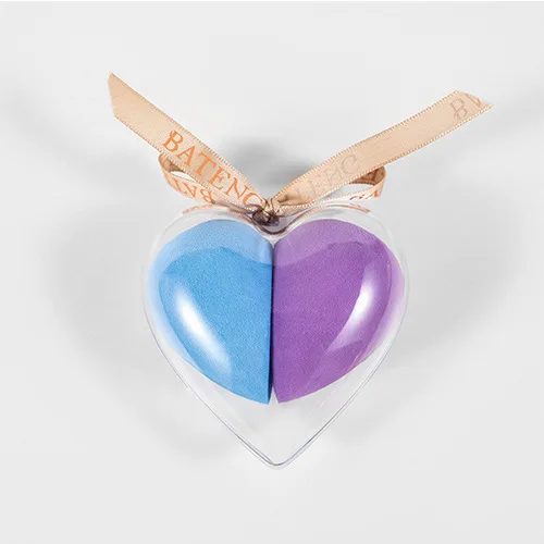 Wholesale Super Soft Heart-shaped Makeup Puff Kits Powder Puff Custom Blending Sponge Puff Makeup