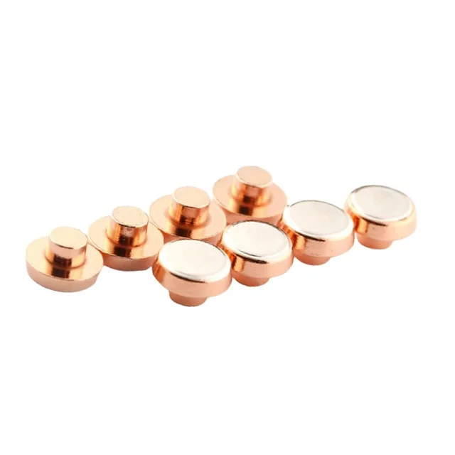 Wholesale Bi-metal Alloy Sliver Gold Electrical Bimetal Contact Rivet Custom Manufacturer