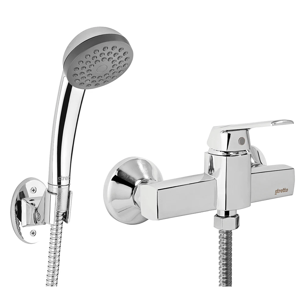 Cheap Wall mounted bath hot and cold shower mixer bathroom Tap faucet bathroom showers Set