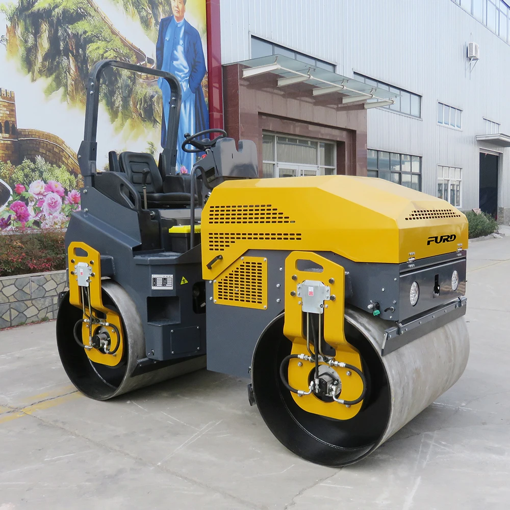 Ride on vibration roller hydraulic driving 4 ton asphalt vibrating drum road roller for sale