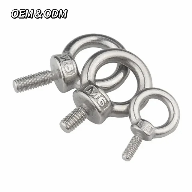 Din580 Lift Eyebolt M24 Carbon Steel Forged Eye Bolt Galvanized Lifting Eye Bolt Stainless Steel
