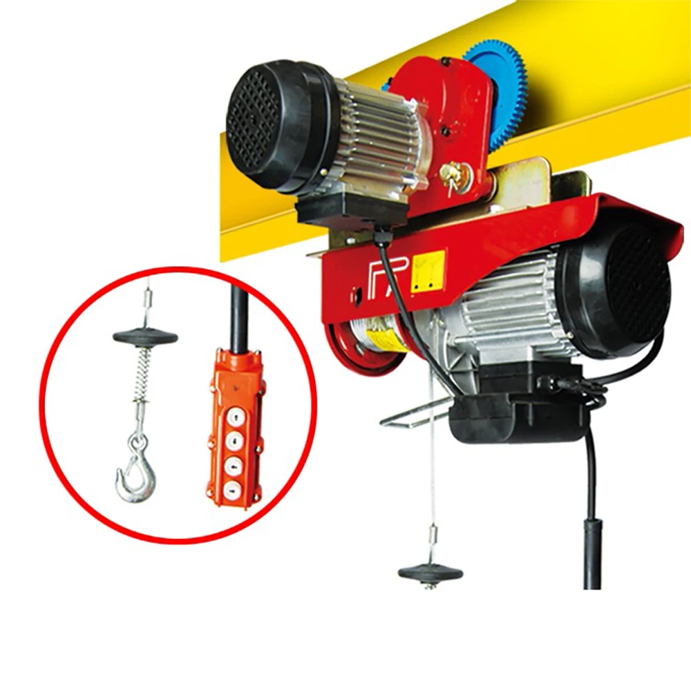 Factory Direct Sales Blue /Red/Orange/Any Color Mini Electric Hoist Pa200--Pa1000 for Construction Lift